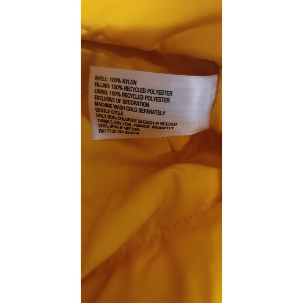 JoyLab Womens S Orange Quilted Puffer Vest Lightweight Zip Front Sleeveless - Picture 5 of 7